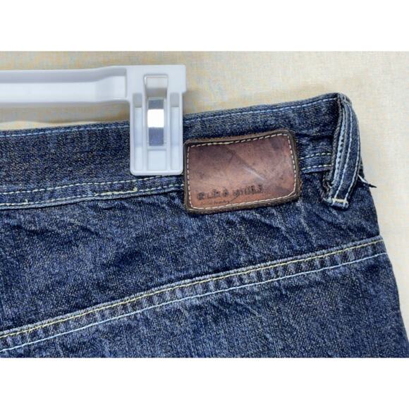 Ecko Unltd Men’s Size 38 Baggy Denim Shorts Hip-Hop Streetwear Blue - Picture 8 of 10